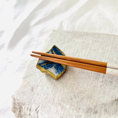 [Kintsugi Chopstick Rest] < Ten> Ceramic Gold Kintsugi