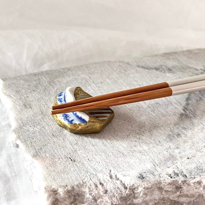 [Kintsugi Chopstick Rest] < Stripe > Gold Kintsugi Made in Japan Cutlery Rest