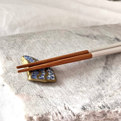 [Kintsugi Chopstick Rest] < Wave> Gold Kintsugi Made in Japan Cutlery rest