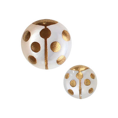 【Utilizing the technique of lacquer craft "Maki-e"】Nanahoshi Series – Pendant / Pierced Earrings (Gold / Red) 1218-06