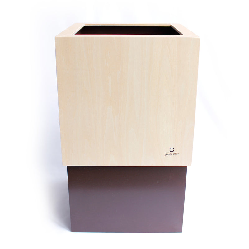 【Made in Japan】WCUBE Double Cube ｜ถังขยะซ่อนถุงขยะพร้อมฝาครอบ ขนาดประมาณ 10 ลิตร 0922-07