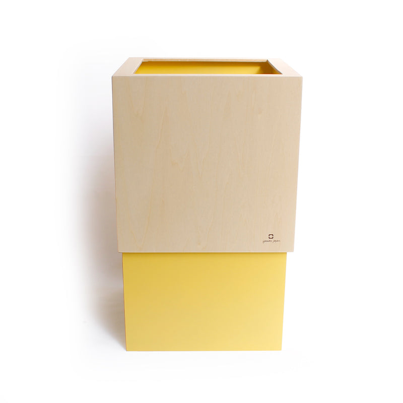 【Made in Japan】WCUBE Double Cube ｜ถังขยะซ่อนถุงขยะพร้อมฝาครอบ ขนาดประมาณ 10 ลิตร 0922-07