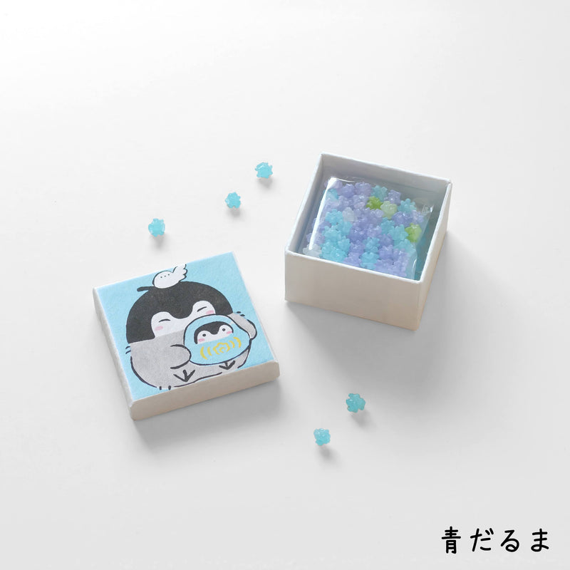 【日本製】「正能量企鵝Koupen Chan」模板型染小盒 金平糖組 211006-01
