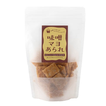 【Made in Japan】Komego ｜ ขนมข้าวพองทอด (อาราเระ) รสมิโสะมายองเนส (5 ซอง) 0901-08