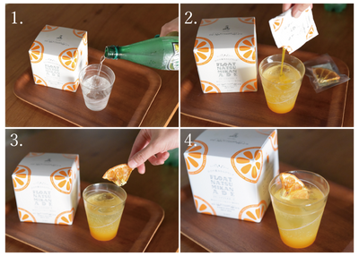【ชาแบรนด์ญี่ปุ่น】Mitsuura น้ำส้มมิคังลอยแก้ว Float Natsu Mikanade (สินค้าตัวเดียวกัน×3) 0825-05