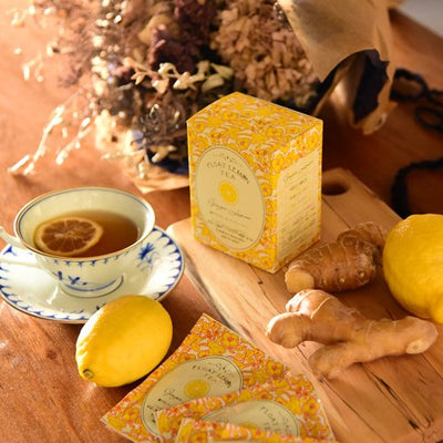 【Japanese Tea】Mitsuura Jozo FLT White Box Gift (Jasmine Lemon Tea, Roobois Lemon Tea, Ginger Lemon Tea) 0825-08