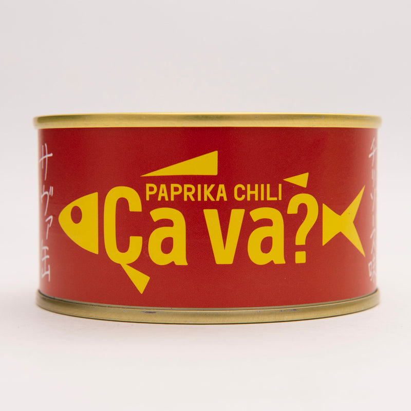 【IWATEKENSAN】Ça va? Canned Mackerel - PAPRIKA CHILI Flavor (Set of 3) 0728-06