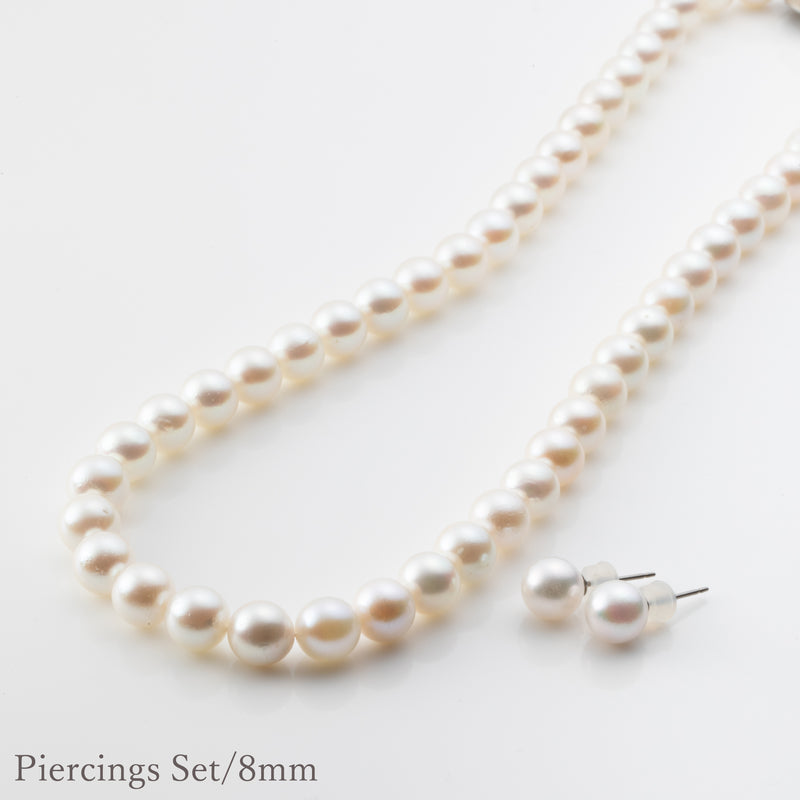 [Necklace and Earrings] Akoya Pearl Necklace & Earrings 0922-04