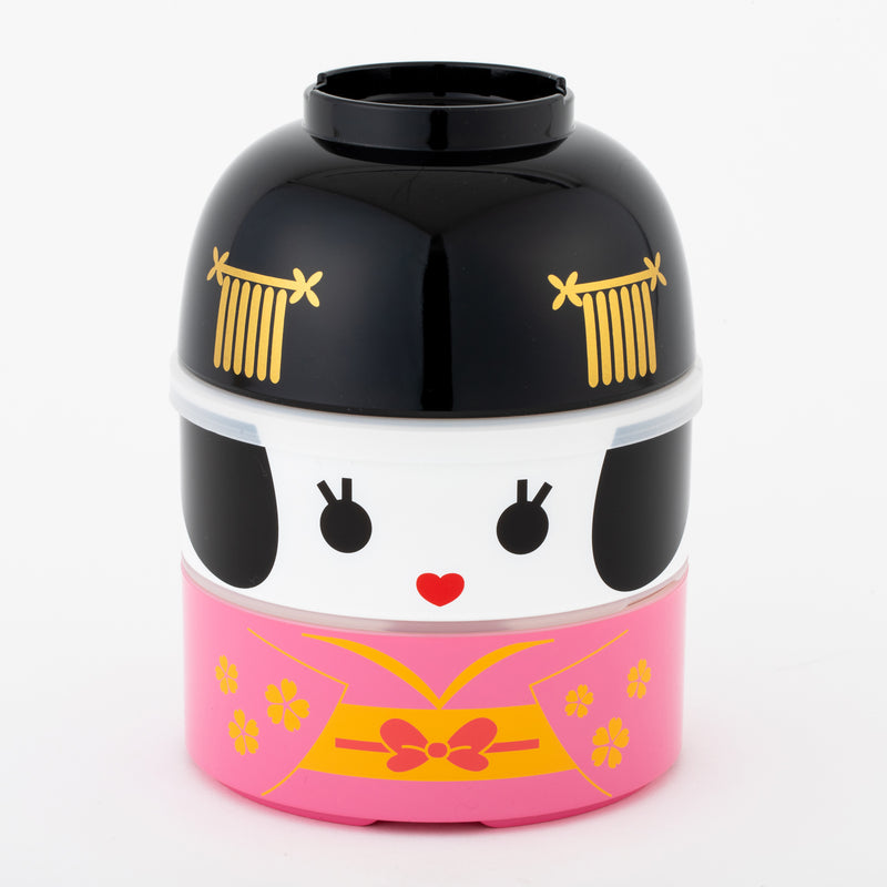 【Made in Japan】HAKOYA Kokeshi 2-Tier Bento Box (Large) 220204-02