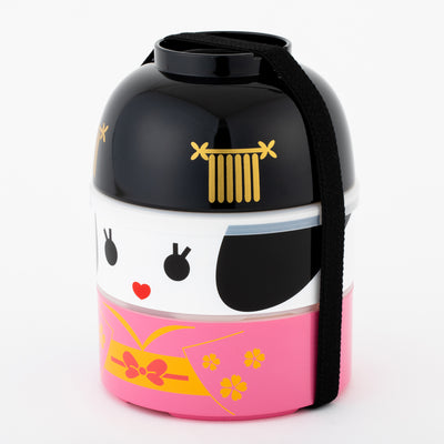 【Made in Japan】HAKOYA Kokeshi 2-Tier Bento Box (Large) 220204-02