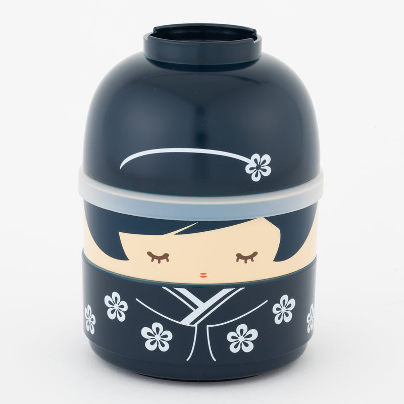 【Made in Japan】HAKOYA Kokeshi 2-Tier Bento Box 220204-01