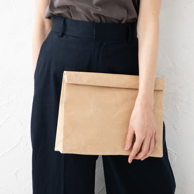 【Japanese paper】SIWA Clutch Bag (Wide) 1127-01