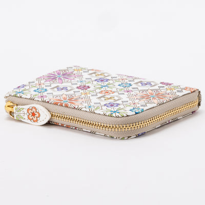 [Wallet] ASAKUSA BUNKO L-shaped Zipper Mini Wallet : Hanabishi 220608-02