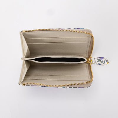 [Wallet] ASAKUSA BUNKO L-shaped Zipper Mini Wallet : Rose 220608-01