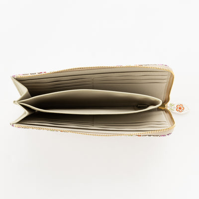 [Wallet] ASAKUSA BUNKO L-shaped Zipper Long Wallet : Hanabishi 220713-06