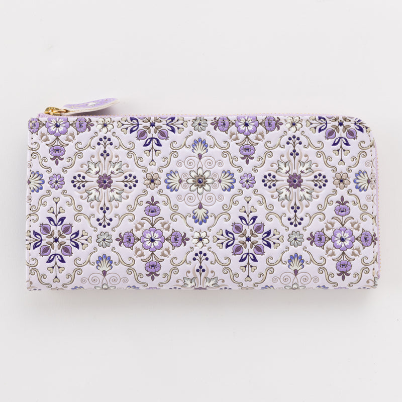 [Wallet] ASAKUSA BUNKO L-shaped Zipper Long Wallet : Silkroad 220713-07