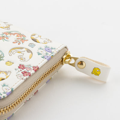 [Wallet] ASAKUSA BUNKO U-shaped Zipper Long Wallet : Mike (Calico Cat) 220713-03