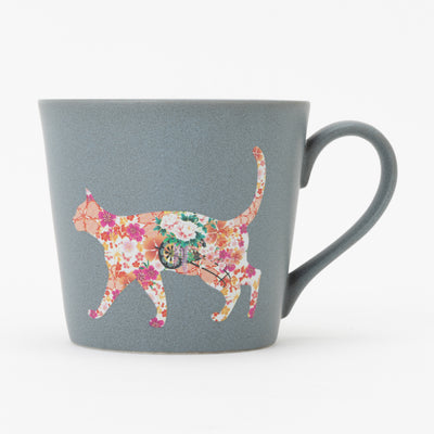 [Mug Cup] Color & Design Change Thermal Glaze Cat Mug 220114-02