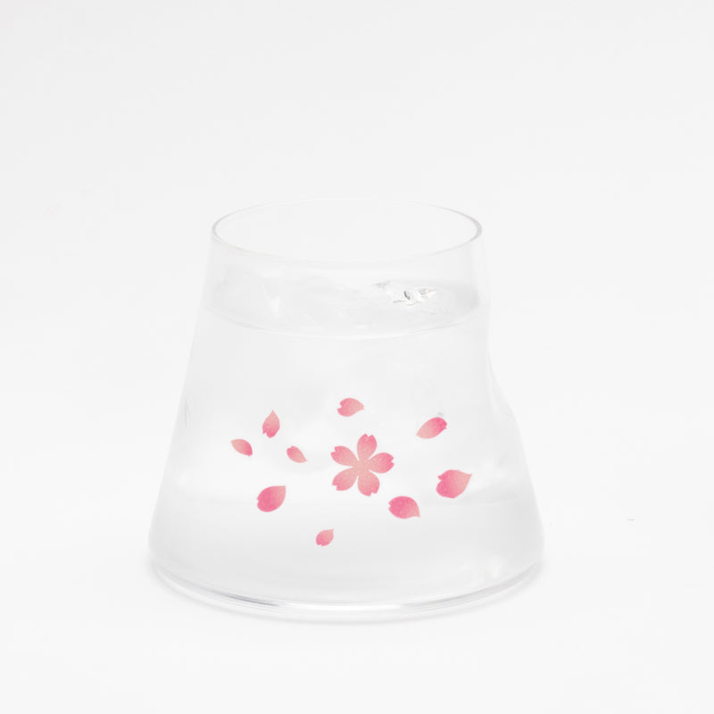 [MARUMO TAKAGI]  Sakura Petals: Color-Changing Mt. Fuji Glass - Clear Type 220622-03