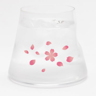[MARUMO TAKAGI]  Sakura Petals: Color-Changing Mt. Fuji Glass - Clear Type 220622-03