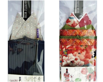 Kimono Bottle Covering - Samurai & Princess Set 0212-23
