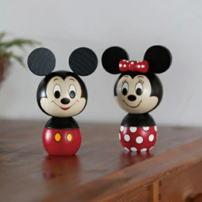 【Made in Japan】Usaburo Mickey Mouse Kokeshi Doll 211201-04