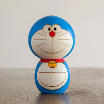 【Made in Japan】Usaburo Kokeshi ตุ๊กตาโคเคชิ โดราเอมอน 211201-02