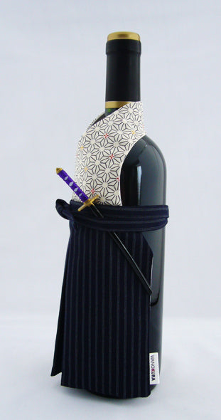 Kimono Bottle Covering - Samurai【0212-21】
