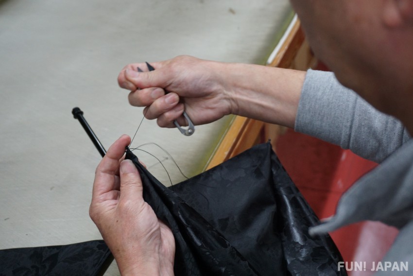 Sewing Fabric to the Tips