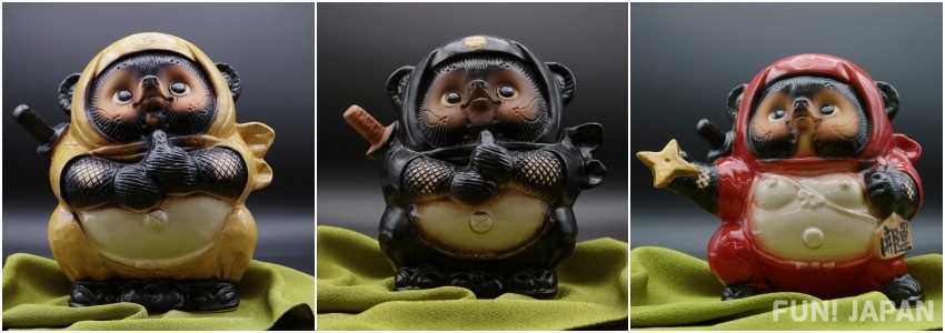 Made in Japan racoon statue